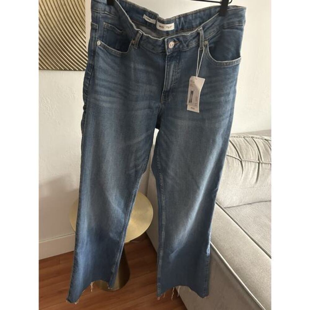 Mango Flare Jeans Size 14 High Waist Wide leg
